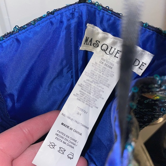 Blue Homecoming Dress - Picture 3 of 5